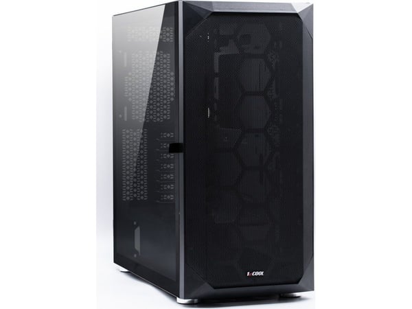 1stCOOL-kaappi Wind Storm Black MiddleTower, AU, USB3.0, ilman virtalähdettä, musta (ML-WSTORM-B)