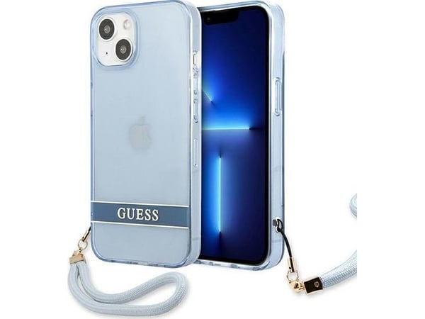 Guess GUHCP13SHTSGSB hardcase Translucent Stack for iPhone 13 mini 5,4" blå/blå