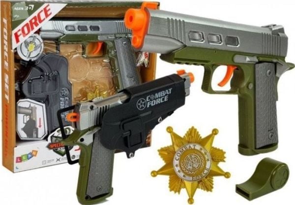 Lean Sport Gun 20cm Badge Whistle Holsteri