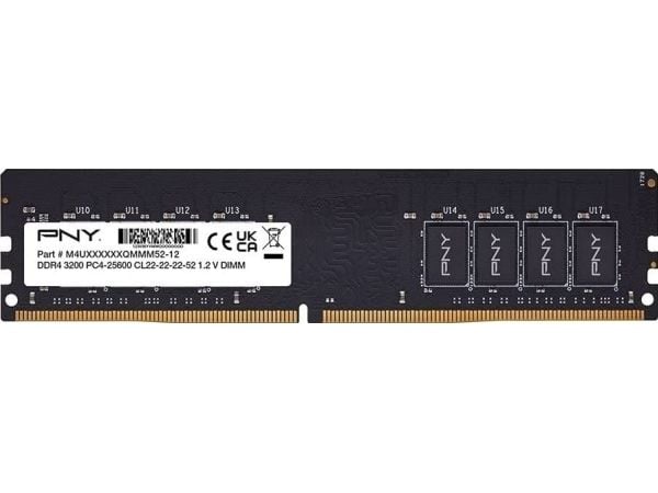 PNY MD32GSD43200-TB, 32 GB, 1 x 32 GB, DDR4, 3200 MHz, 288-pinners DIMM-modul