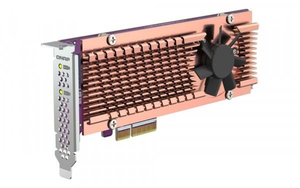 QNAP QM2-2P-344 - Lagringskontroller - M.2 - PCIe - lav profil - PCIe 3.0 x4