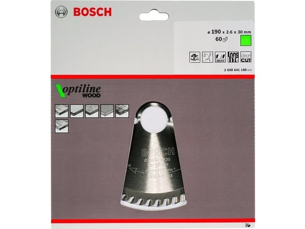 Bosch ?2608641188, Tre, 19 cm, Bosch, 220 g, 1 stykker