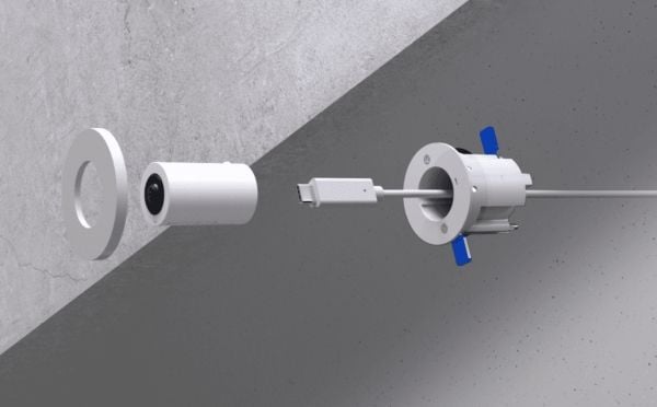 Ubiquiti UniFi AI Theta Pro - Ultra Wide 360° - overvåkingskamera - kule - innendørs - farge (Dag og natt) - 8 MP - 3840 x 2160 - fastfokal - H.264...