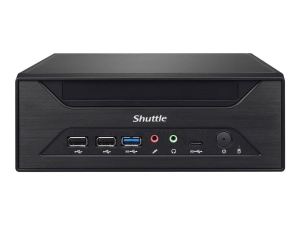 Shuttle XPC slim XH610 - Barebone - Slim-PC LGA1700-sokkel - Intel H610 - ingen CPU - RAM 0 GB - Gigabit Ethernet, 2.5 Gigabit Ethernet - svart