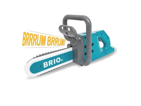 Brio Builder chainsaw, construction toy
