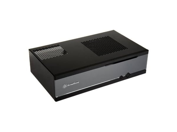 SilverStone MILO ML05 - SFF - mini-ITX - ingen strømforsyning (SFX12V) - svart - USB/lyd