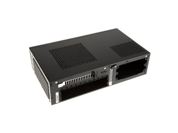 SilverStone MILO ML05 - SFF - mini-ITX - ingen strømforsyning (SFX12V) - svart - USB/lyd