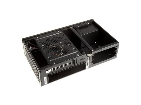 SilverStone MILO ML05 - SFF - mini-ITX - ingen strømforsyning (SFX12V) - svart - USB/lyd