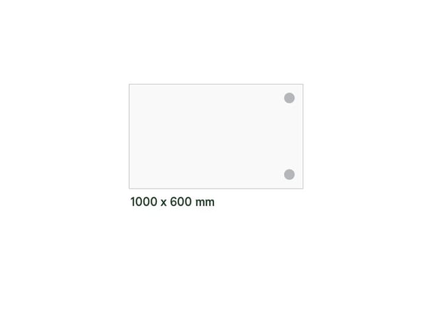 Skrivbordstillbyggnad DNA Ljusgrå 1000x600 mm I-bens stativ vit