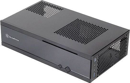 SilverStone MILO ML05 - SFF - mini-ITX - ingen strømforsyning (SFX12V) - svart - USB/lyd