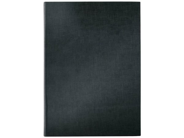 Sigel SM115, A5 (148x210 mm), Lær, Stoff/Tøy, Plast, Svart, Portrett, 8 ark, 2 lommer