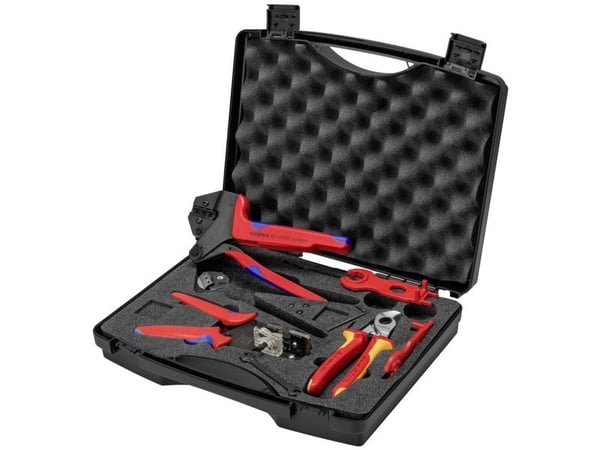 Knipex 97 91 04 V02, Blå, Rød, Gult, 280 mm, 80 mm, 2,01 kg, 7 verktøy