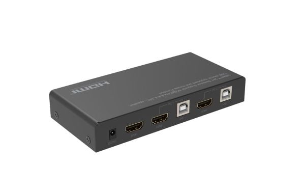 MicroConnect - KVM / video / lydbryter - 2 x KVM / video / lyd - 1 lokalbruker - stasjonær