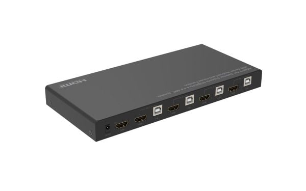 MicroConnect - KVM / video / lydbryter - 4 x KVM / video / lyd - 1 lokalbruker - stasjonær