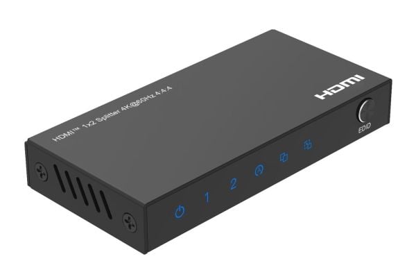 Microconnect MC-HDMISPLITTER0102-4K, HDMI, HDMI, 3840 x 2160 pikseliä, musta, Terästä, 4K Ultra HD