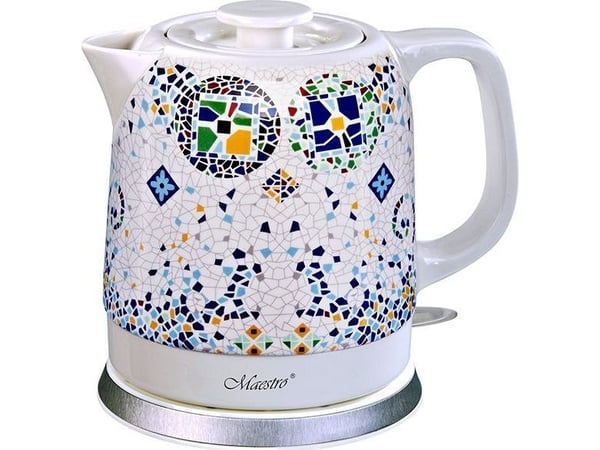 Feel Maestro MR068 blue, 1,5 l, 1200 W, Blå, Vit, Keramiska, Överhettningsskydd