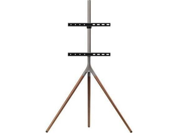One For All Tripod universalt TV-stativ mørkt (32-65"), 165,1 cm (65"), 200 x 100 mm, 400 x 400 mm, 0 - 360°, 360°, Valnøtt, Grå