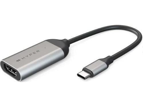 HyperDrive - Videokort - USB-C hane till HDMI hona - silver - 4K144Hz stöd, 8K60Hz stöd