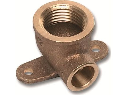 SANHA 90° kne  z Lapami 15x1/2 4472 braz