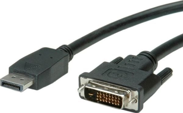Value 11.99.5619, 1,5 m, DisplayPort, DVI, Hankjønn, Hankjønn, Rett