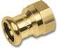 SANHA Purapress overgangsmuffe ZW x GW 15 mm x 1/2" (182701512)