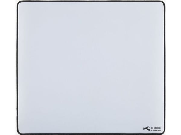 Glorious Gaming GW-HXL, Hvit, Monokromatisk, klede, Gummi, Antiskliunderlag, Musematte til gaming