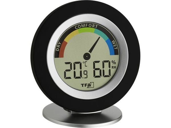 TFA Cosy - Värmehygrometer - digital - silver