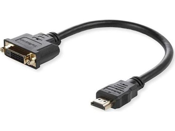 MicroConnect - Videosovitin - dual link - DVI-D naaras - HDMI uros - 15 cm - musta - passiivinen, 1080p tuki 60 Hz:n taajuudella