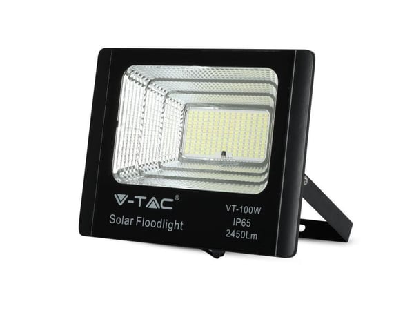 Solar LED-projektori VT-100W 35W 4000K 2450lm IP67 8576 8576