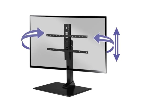 Sanus VSTV2 - Ställ - vridbar - för TV - metallbas - svart - skärmstorlek: 40"-86"