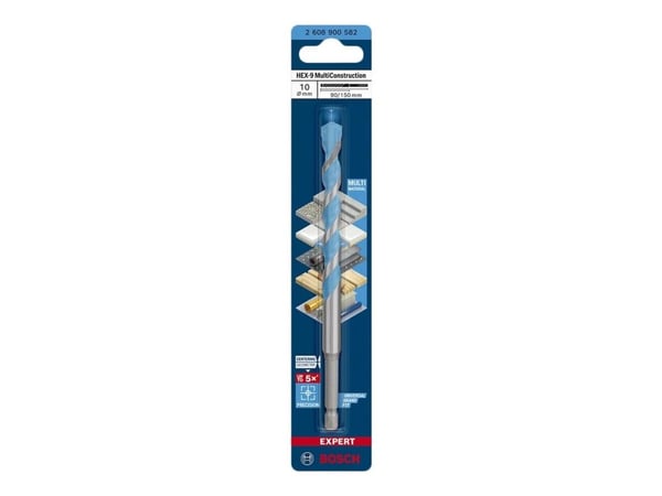 Bosch Expert HEX-9 MultiConstruction - Bor - for betong, plast, stål, bløtt tre, soft tile, multimaterial - 10 mm - lengde: 150 mm