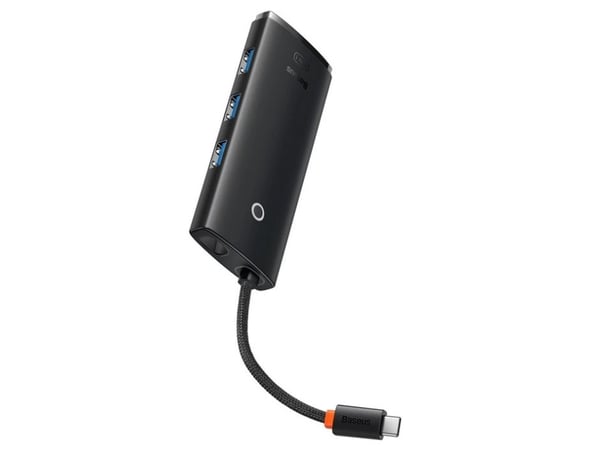 Baseus WKQX040001, USB Type-C, HDMI, USB 3.2 Gen 1 (3.1 Gen 1) Type-A, USB 3.2 Gen 1 (3.1 Gen 1) Type-C, Svart, 1 styck