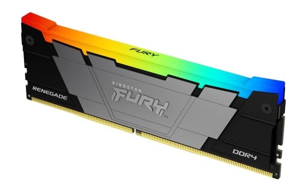 Kingston FURY Renegade RGB - DDR4 - sett - 64 GB: 2 x 32 GB - DIMM 288-pin - 3200 MT/s / PC4-25600 - CL16 - 1.35 V - ikke-bufret - ikke-ECC - svart