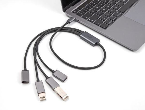 Delock - Hubb - 4 x USB 2.0 - skrivbordsmodell
