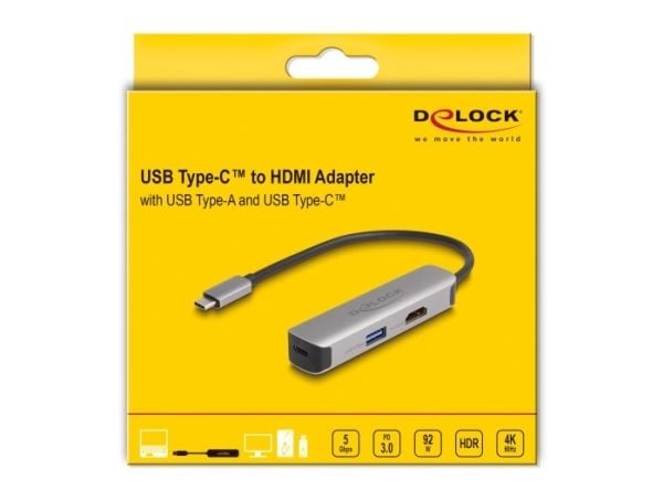 Delock - Telakointiasema - USB-C / Thunderbolt 3 / Thunderbolt 4 - HDMI