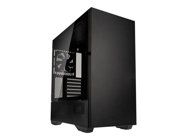 Kolink Stronghold Prime - Mid tower - utvidet ATX (E-ATX) - sidepanel med vindu (herdet glass) - ingen strømforsyning (ATX) - svart - USB/lyd