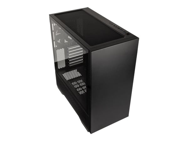 Kolink Stronghold Prime - Mid tower - utvidet ATX (E-ATX) - sidepanel med vindu (herdet glass) - ingen strømforsyning (ATX) - svart - USB/lyd