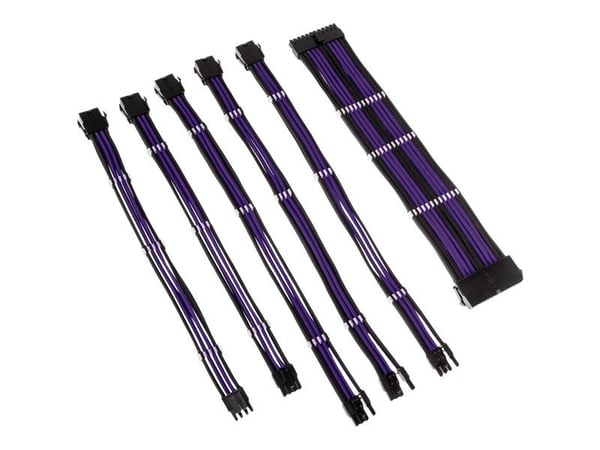 Kolink Core Adept - Skjøteledningskabelsett - jet black/titan purple