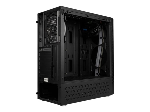 Kolink Inspire K5 ARGB - Mid tower - ATX - sidepanel med vindu (herdet glass) - ingen strømforsyning (ATX) - svart - USB/lyd