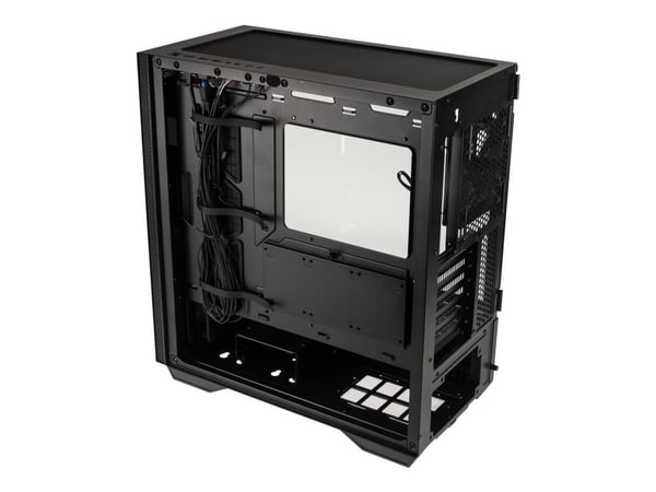 Kolink Stronghold Prime - Mid tower - utvidet ATX (E-ATX) - sidepanel med vindu (herdet glass) - ingen strømforsyning (ATX) - svart - USB/lyd