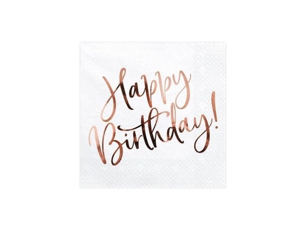 PartyDeco SP33-79-008-019R, Hvit, Gull, Papir, Monokromatisk, 330 mm, 330 mm, 20 stykker