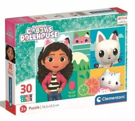 Clementoni Supercolor Gabby’s Dollhouse, 30 stykker, Tegneserier, 3 år