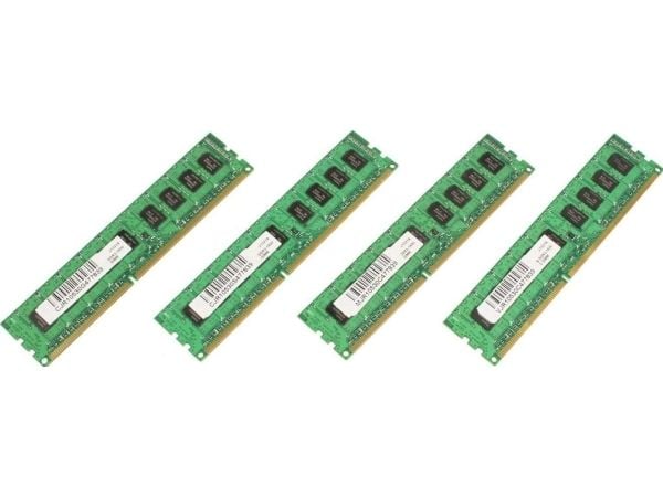 CoreParts - DDR3 - sett - 16 GB: 4 x 4 GB - DIMM 240-pin - 1600 MHz / PC3-12800 - ikke-bufret - ECC - for Dell PowerEdge M620, R620, R720, R720xd, ...