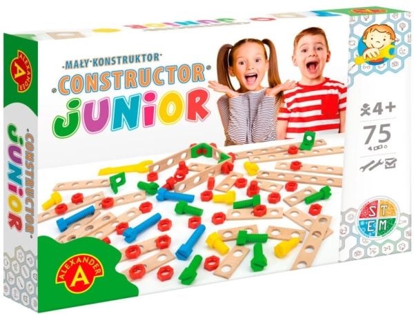 Junior puinen rakennussarja 75 kpl Junior puinen rakennussarja 75 kpl