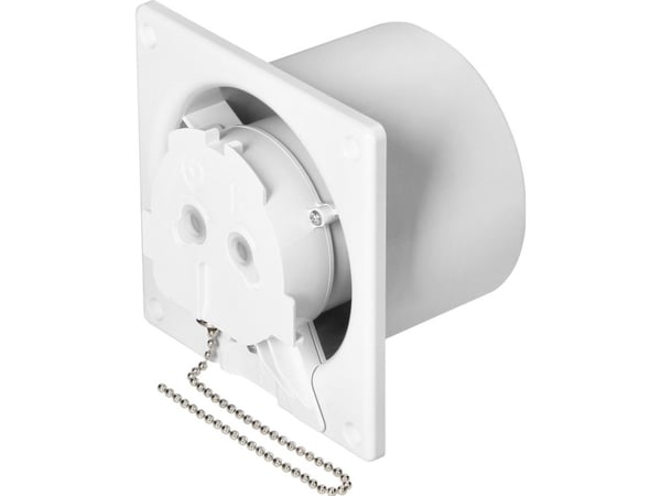 Orno baderomsventilator 100 mm Premium - kabel med bryter (kulelager)