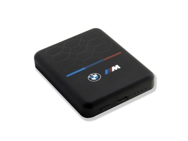 BMW Induktiv Powerbank BMPBMS5K22PGVK 15W 5000mAh + kabel svart/svart M Collection MagSafe