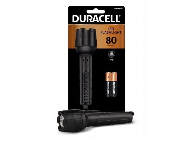 Lommelykt Duracell Lommelykt gumowa 80 LM 2AAA