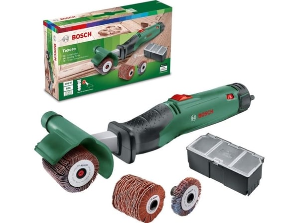 Bosch Texoro, Sliperulle, Svart, Grønn, Grå, 1600 RPM, 3000 RPM, 7 m/s², 1,5 m/s²