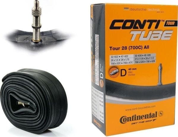 CONTINENTAL Tour Tube All 700 x 32-47c (32-47x622)/(42-635) Dunlop 40 mm