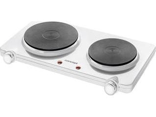 Concept VE3025, Hvit, Benkeplate, Innebygde kokeplater, Emaljert stål, 2 zone(s), 2 zone(s)